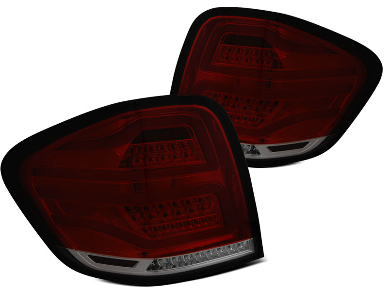 Achterlichten Mercedes ML W164 09-11 LED Tube rood/smoke