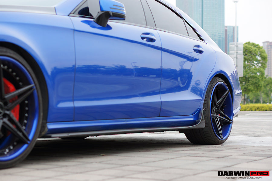 Mercedes Benz CLS Class W218 DP Style Carbon Zijskirts 2011-2017