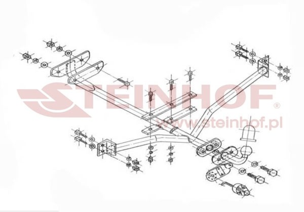 Trekhaak Audi 90 4D (excl. Quattro) 09/1984-08/1991