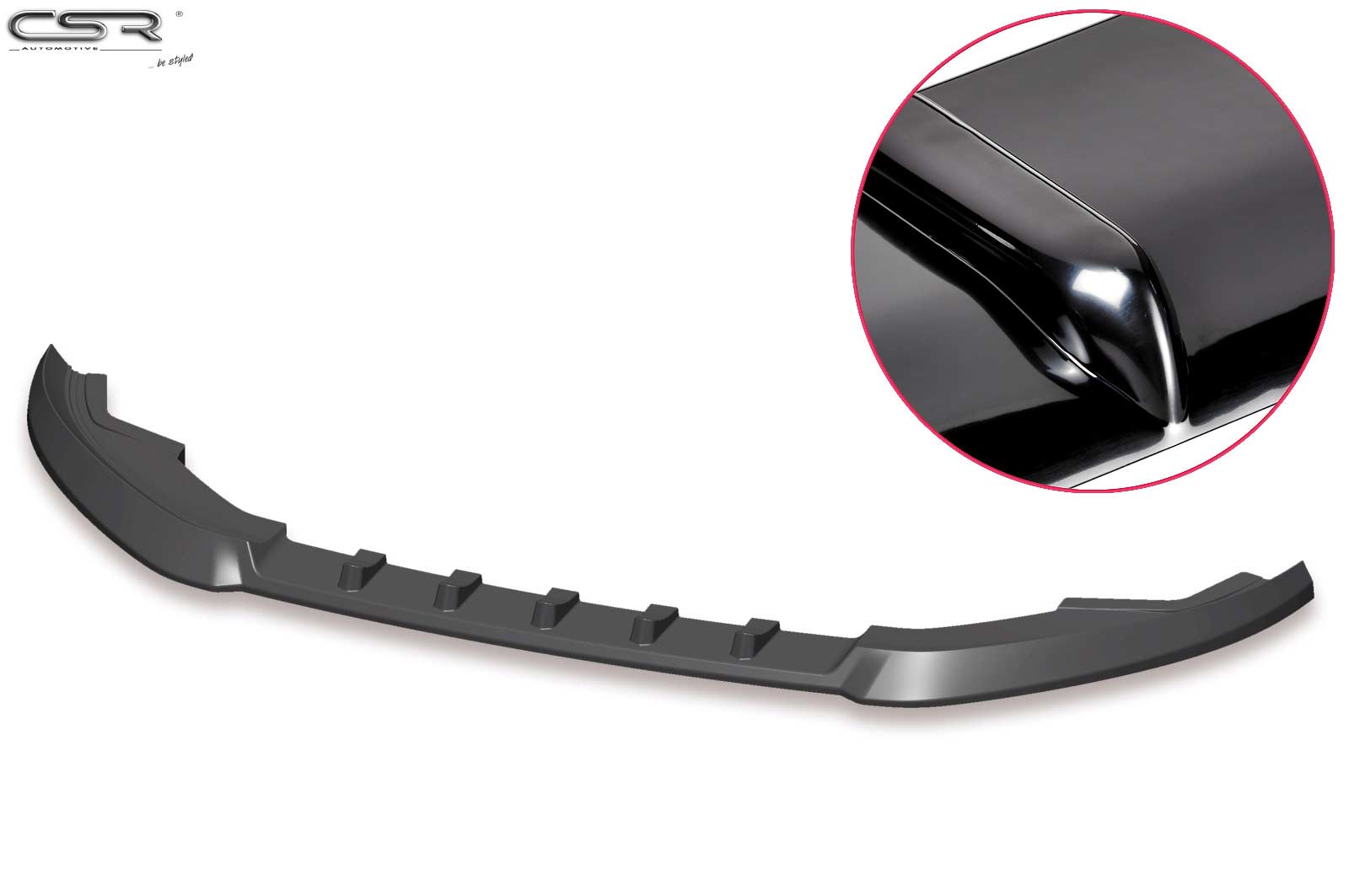 Voorspoiler VW Golf VII  Glans Zwart