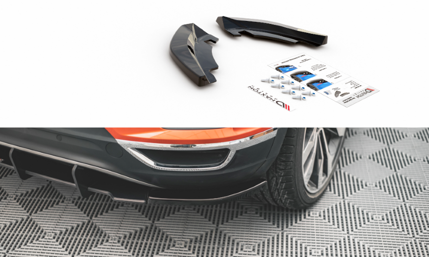 Achter Splitters VW T-Roc Glans Zwart