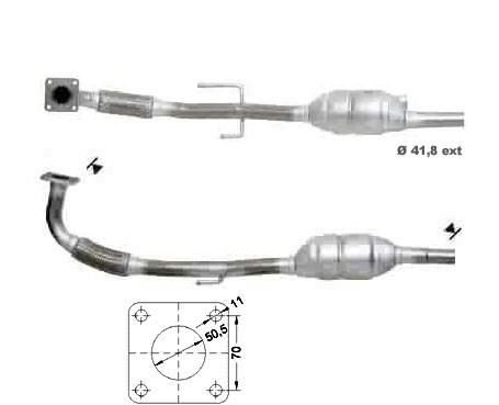 VW LUPO 1.0i 999 cc 37 Kw / 50 cv ANV Magnaflow CAT Bouwjaar: 6/