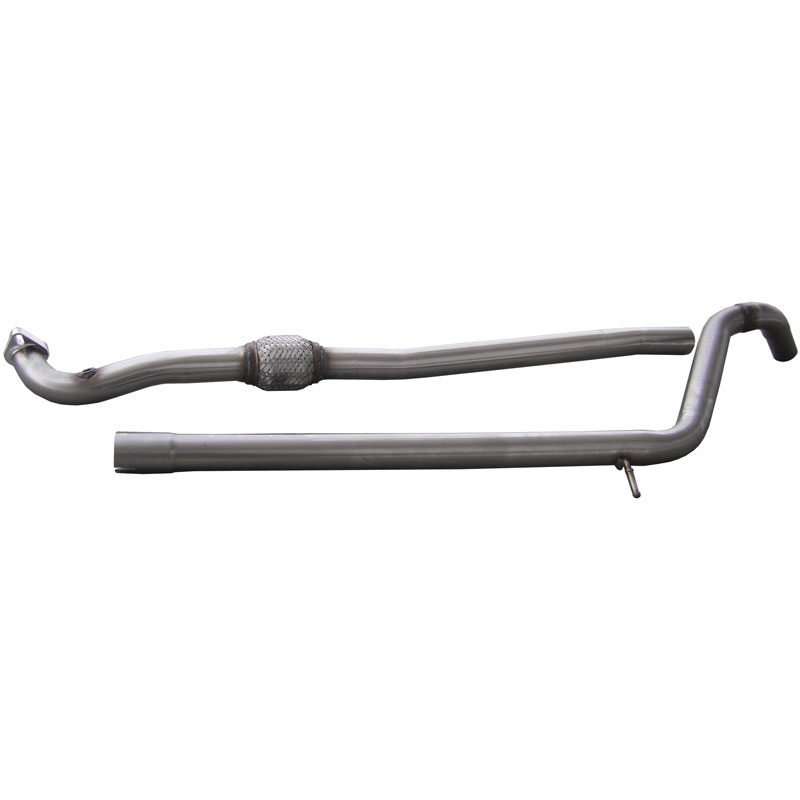 100% Inox Mid pipe  Fiat 500 Abarth 1.4T-Jet (135-160HP) 2008- + Cabrio 2010- (Ø48mm)