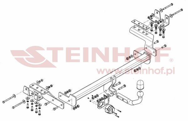 Trekhaak Mitsubishi Lancer Sportback 2008-2012