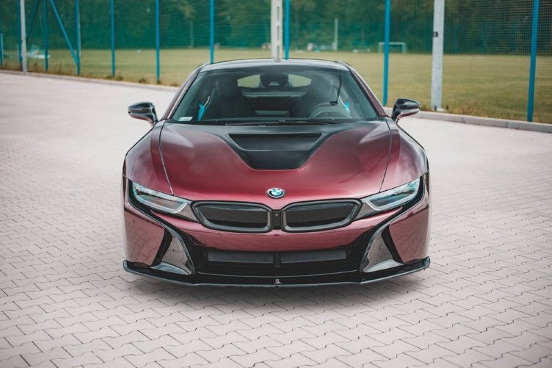 Voorspoiler BMW I8 Glanzend Zwart