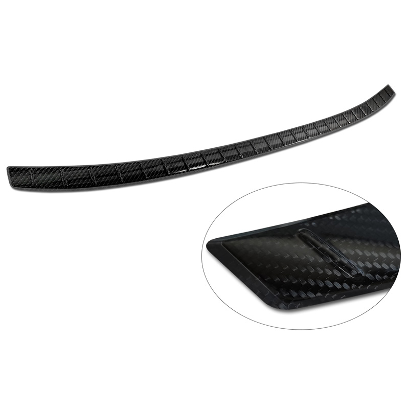 Real 3D Carbon Rear bumper protector  Volkswagen Taigo 2021- 'Ribs'