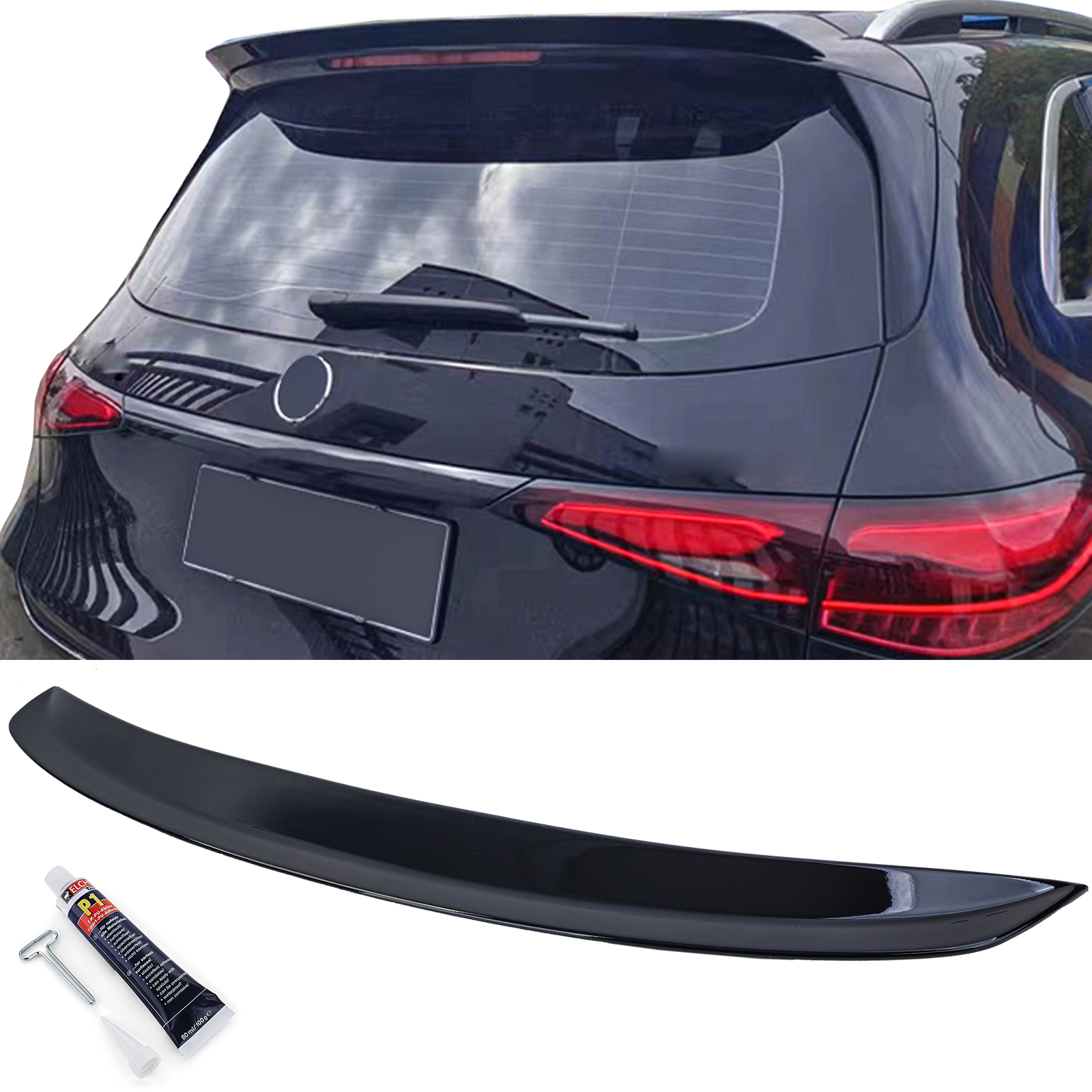 Spoiler Mercedes GLC X254 Glans Zwart