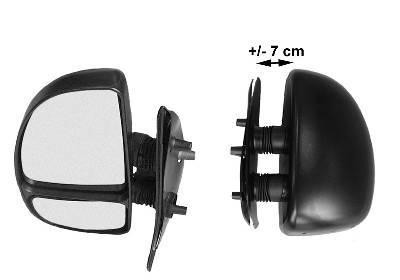 spiegel, dubbel, korte arm (7 cm), rechts Citroen Jumper, 1994-2
