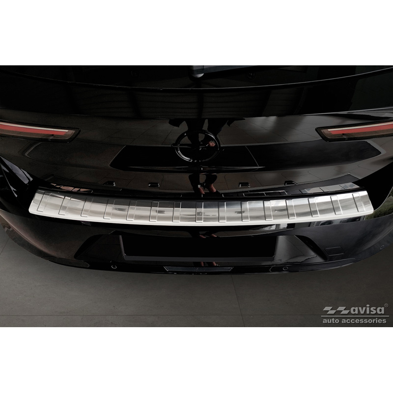 Stainless Steel Rear Bumper protector  Opel Astra L HB 5-doors 2021- 'Ribs'
