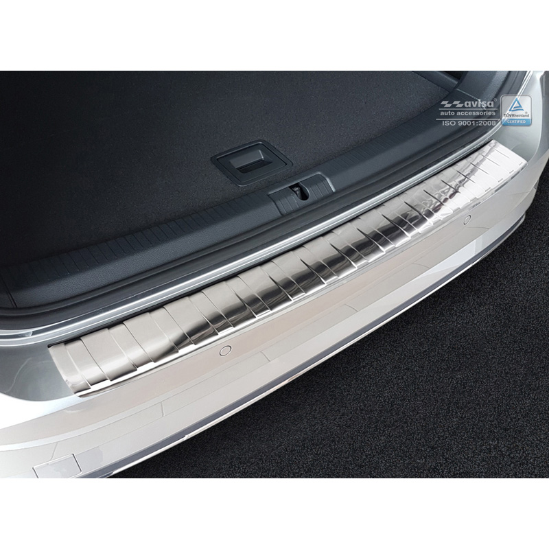 Stainless Steel Rear bumper protector  Volkswagen Golf VII Variant Facelift incl. R-Line & Alltrack 2017-2020 'Ribs'