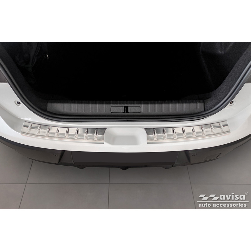 Stainless Steel Rear bumper protector  Citroën C4 X 2023- 'Ribs' (2-Pieces)