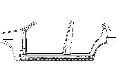 dorpel, 4/5 drs, links Opel Kadett E, 1984-1991