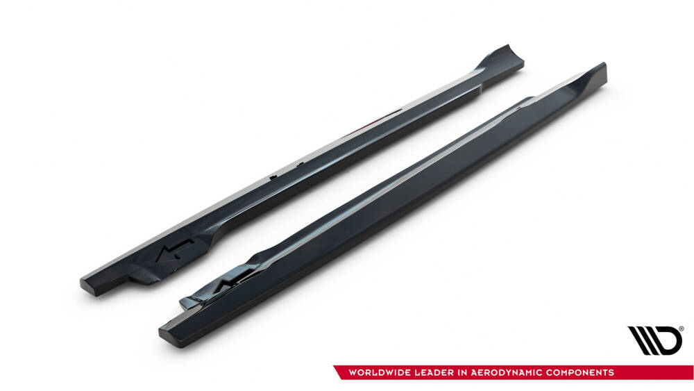 Zijskirts diffusors Toyota IQ Glans Zwart Maxton
