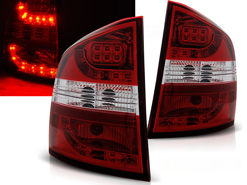 Taillights LED Skoda Octavia Combi Typ 1Z Bj. 05- red/black