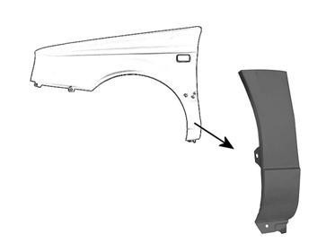spatbord, onderste stuk, rechts VW Golf 3, 1991-1997