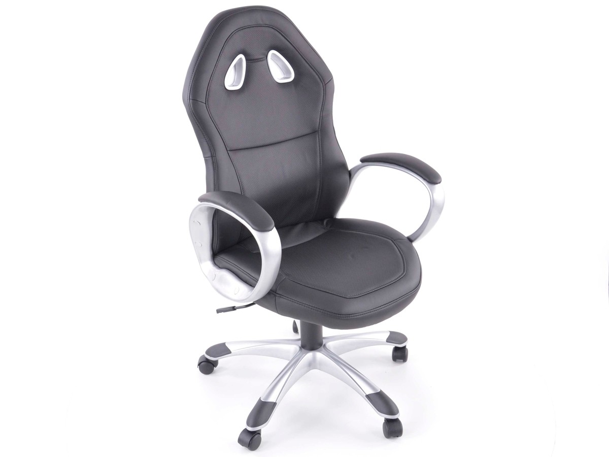 Bureau stoel kunstleer Zwart