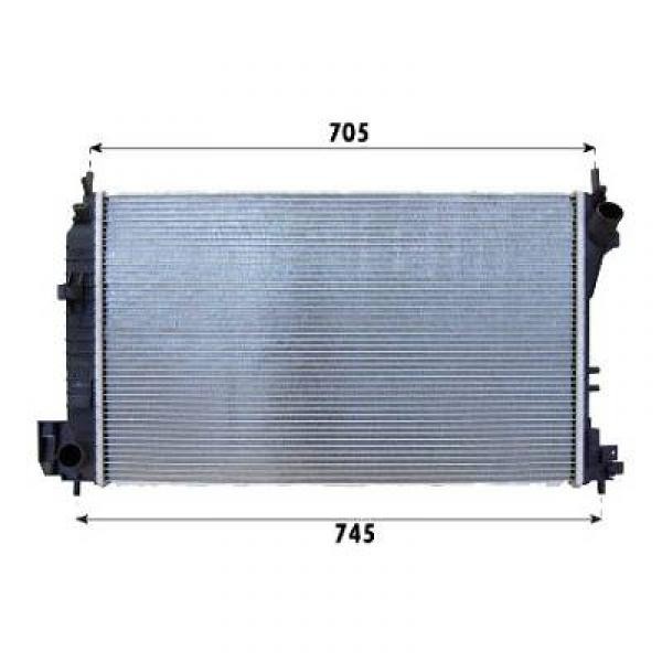 Radiator SIGNUM/VECTRA C 02->> 650x415 2.2I/2.0DTI/2.2DTI - AC