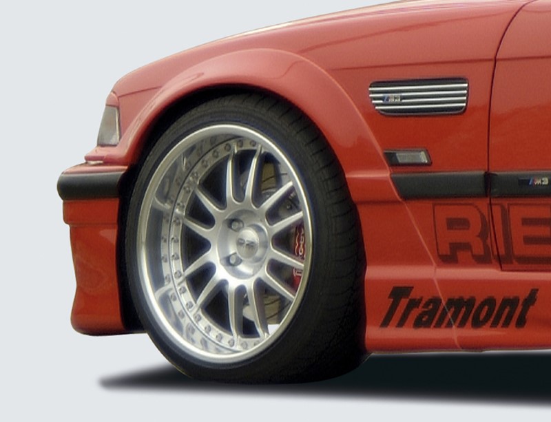 venderspacers frontkant BMW E36 wideversion Polyester Rieger