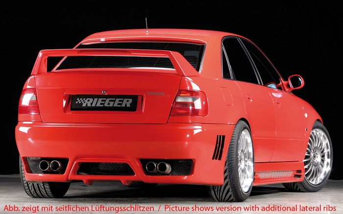 Achterbumper Audi A4 B5 alles zonder Rieger