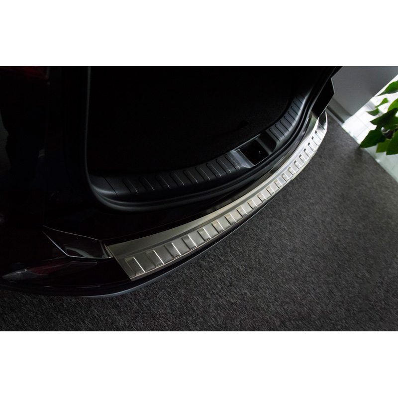 Stainless Steel Rear bumper protector  Toyota RAV4 2015- 'Ribs'