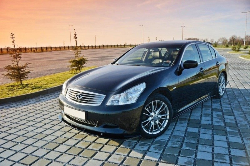 Zijskirts Diffusers Infiniti G37 Sedan Glanzend Zwart