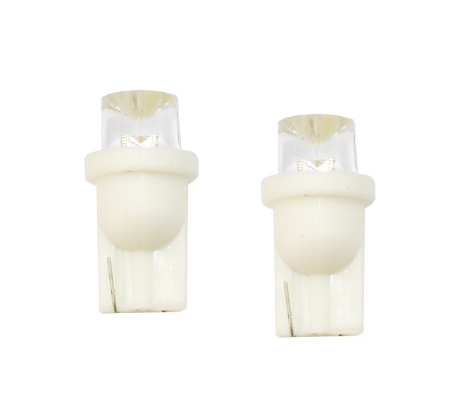 LED T10 W5W Lampjes 12v concave 8mm wit