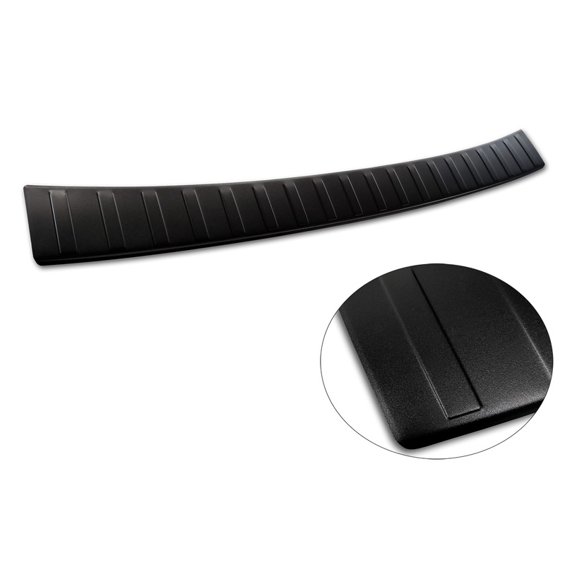 Matt Black Stainless Steel Rear bumper protector  Subaru Outback (BT) 2020- 'Ribs'