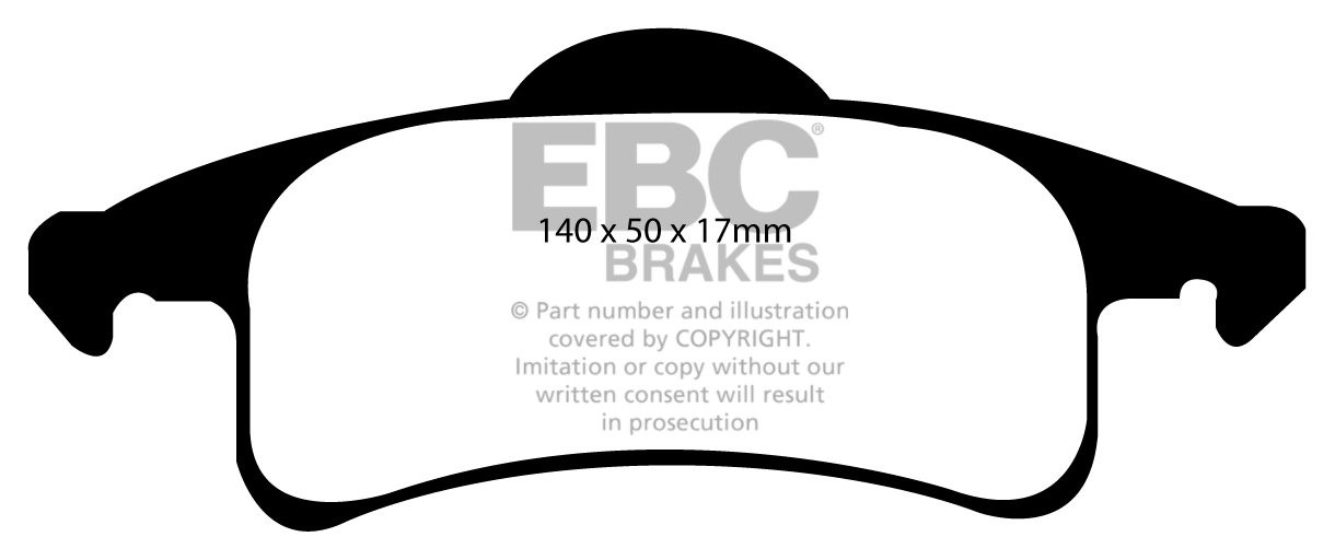 EBC Brakes JEEP Grand Cherokee 4.7 99-2005 Remblokken achterzijd