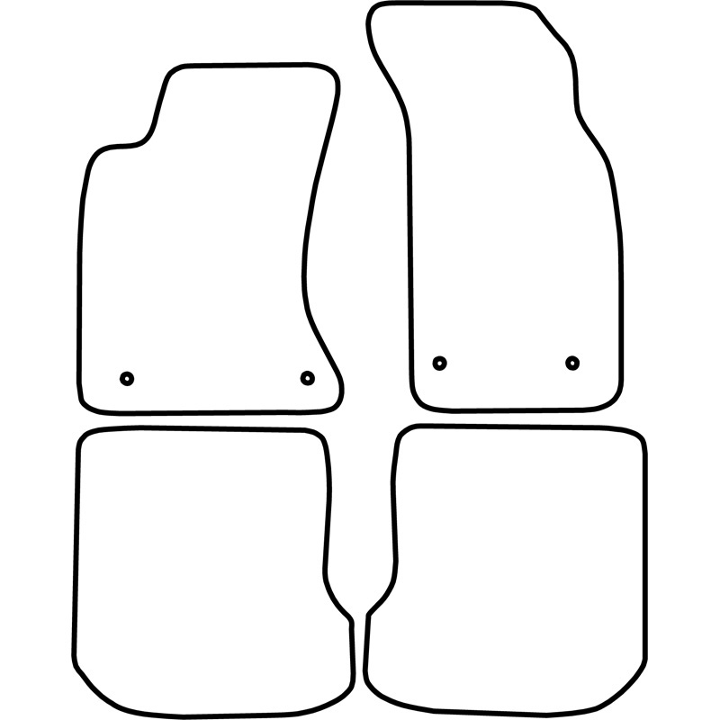 Automatten Velours  Audi A4 1999-2001