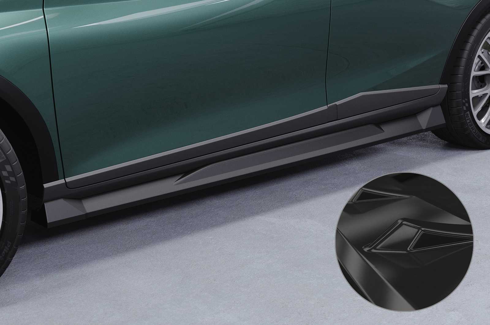 Zijskirts voor Hyundai Bayon SS540