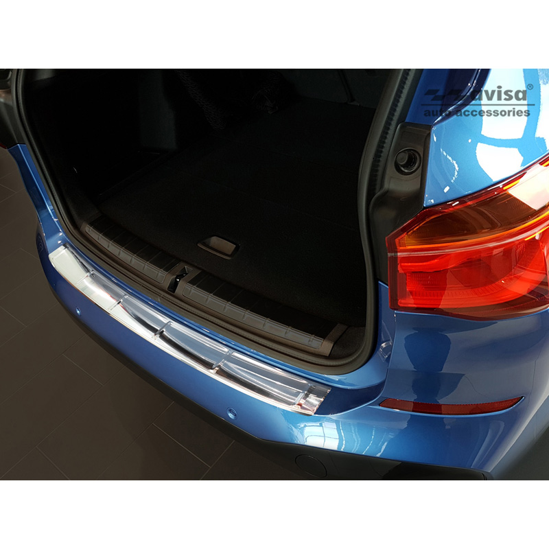 Stainless Steel Rear bumper protector  BMW X1 (F48) M-Package 2015-2022 'Ribs'