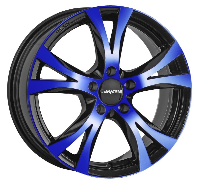 Velgen Carmani 9 Compete blauw 7.5x17 5x120 ET35