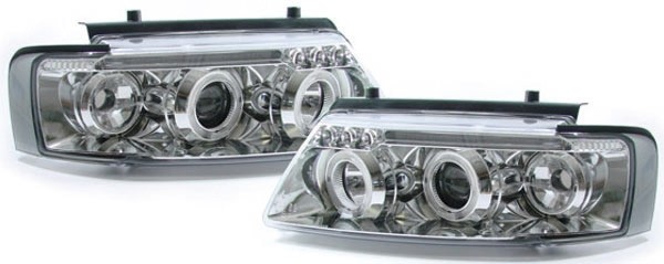 Koplampen VW PASSAT 3B 96-00 Angel eyes Chroom