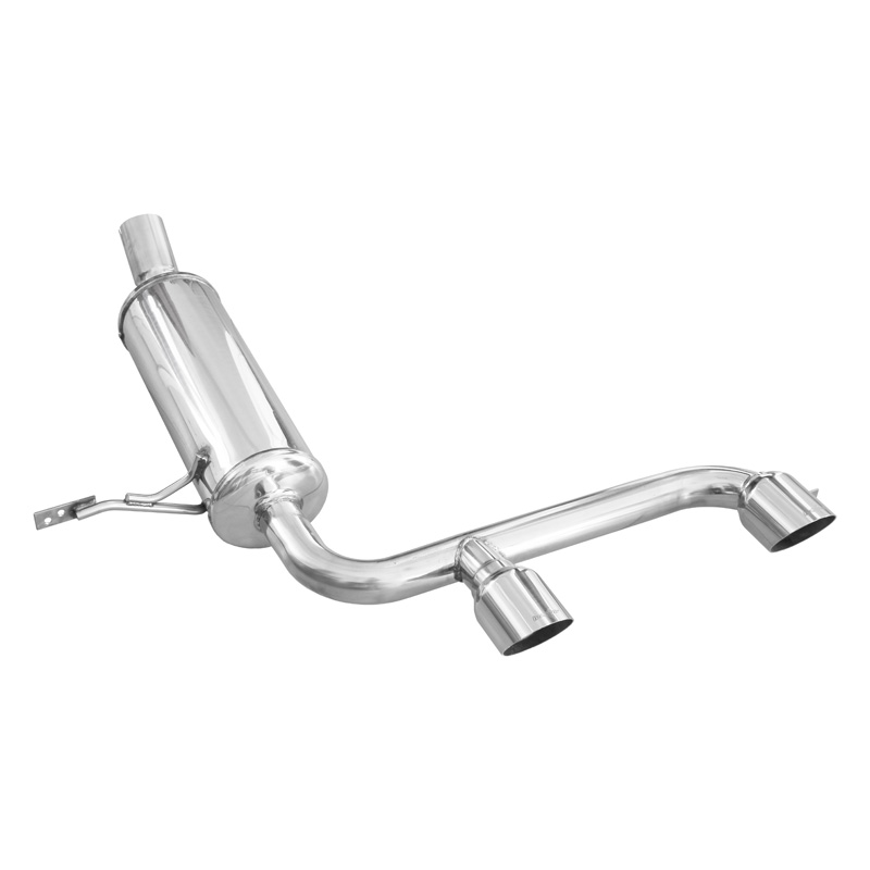 100% Inox Sport Exhaust  Renault Megane II 2.0 16V RS Turbo 225hp 2004- Ø 60 Central 2x80mm Racing