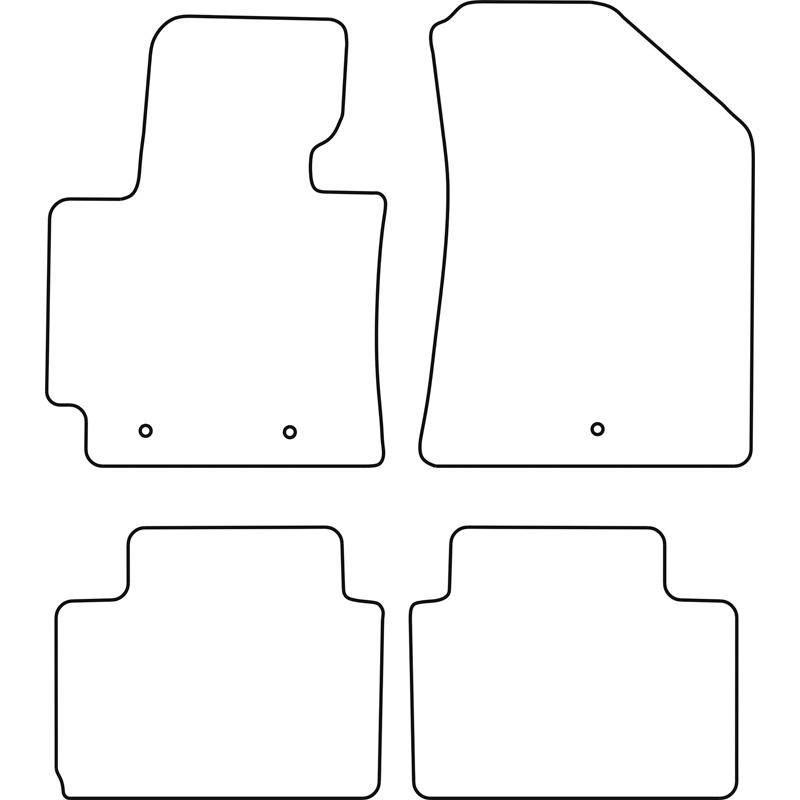 Automatten  Kia Soul II 2014-2019