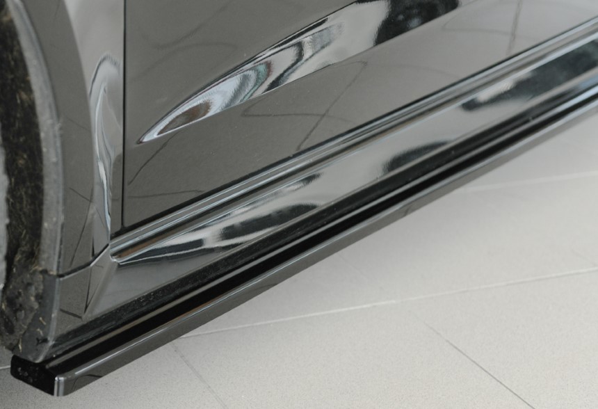Zijskirts Audi RS3 8V Sportback Rieger glans zwart