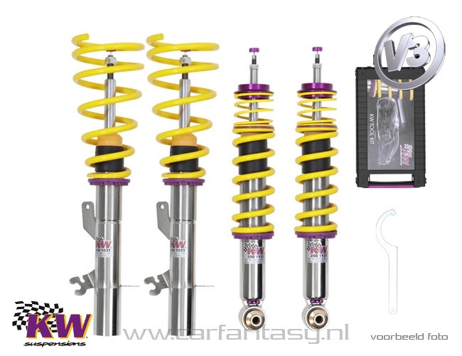 Schroefset KW V3 inox BMW X5 X5 xDrive30d 02/2007-
