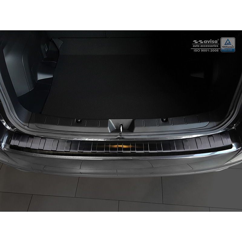 Zwart RVS Achterbumperprotector  Subaru Impreza V (GT) 5-deurs 2017- 'Ribs'