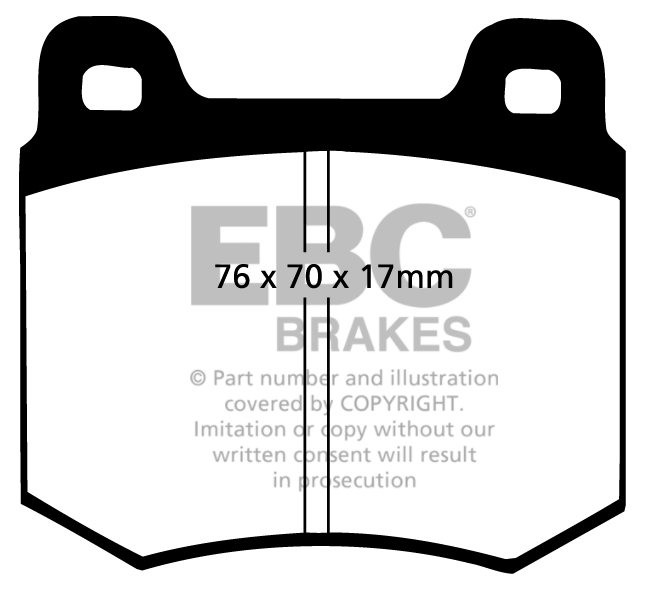 EBC Brakes FORD Granada 2.6 72-75 Remblokken voorzijde