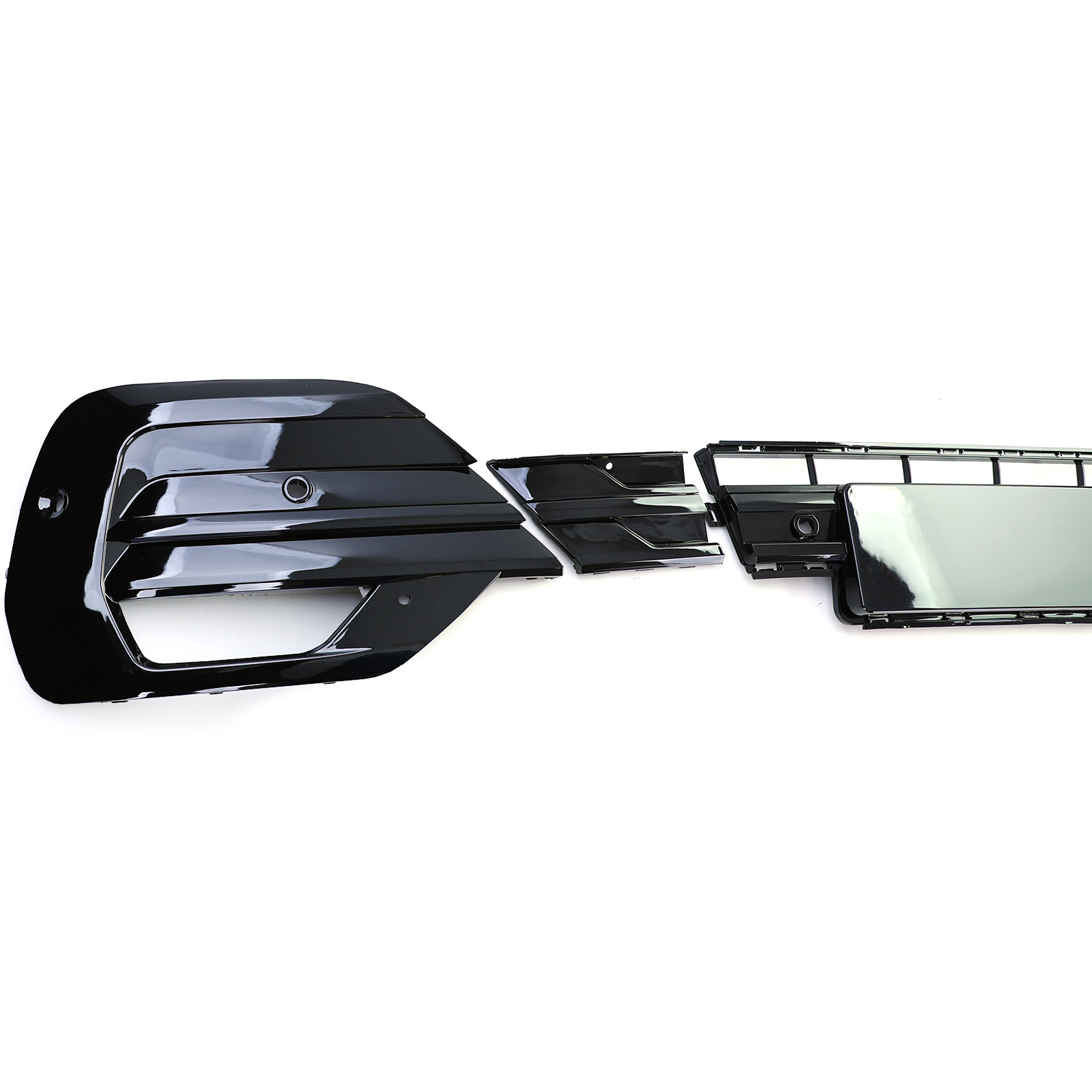 Bumpergrill Volkswagen T6.1 19-21 Glans Zwart