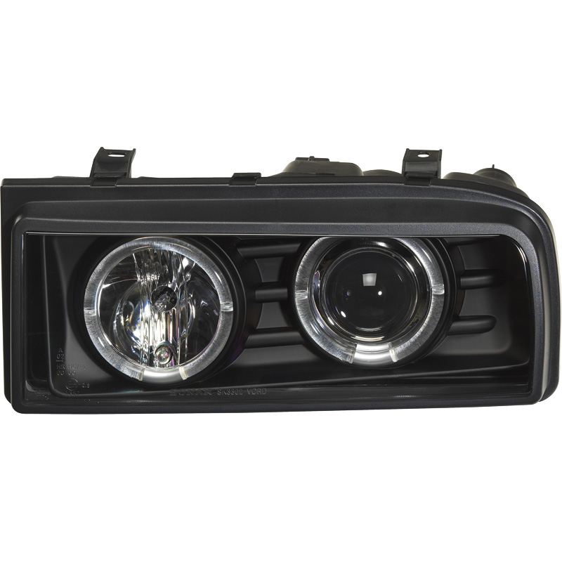 Set Koplampen  Volkswagen Corrado - Zwart - incl. Angel-Eyes