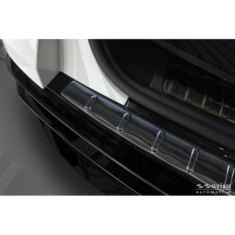 Avisa Black Stainless Steel Rear bumper protector  Audi Q5 (GUB) 2025- 'Ribs'