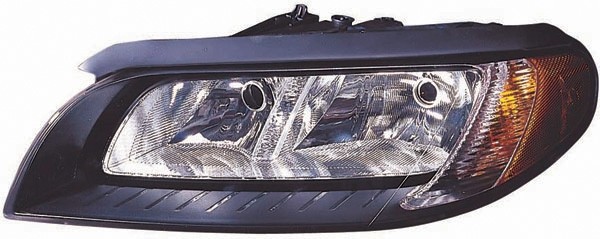 Koplamp rechts VOLVO V70. 07->> ZWART/H7+H9