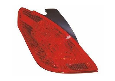 achterlicht, incl fittingdeel, links Peugeot 308, 2007-2011