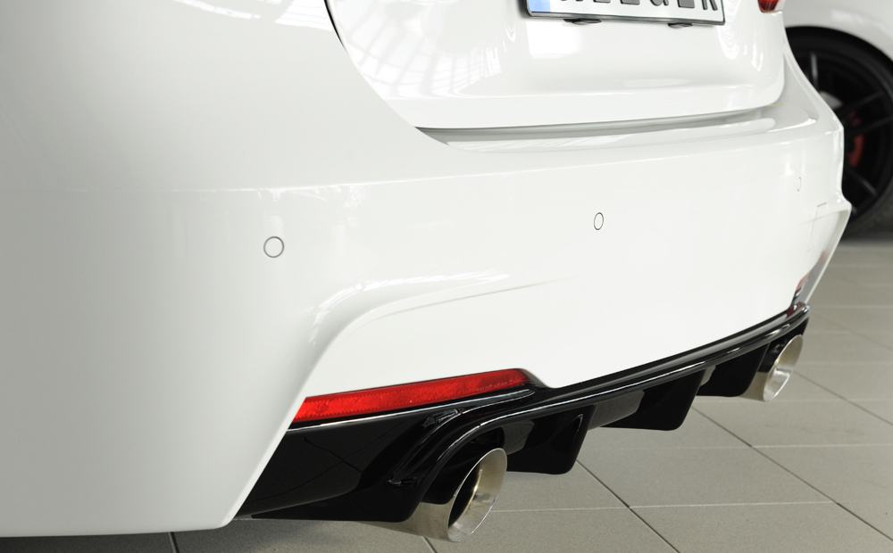 Diffuser BMW 3 Serie M Pakket F30 / F31 Rieger Glans Zwart