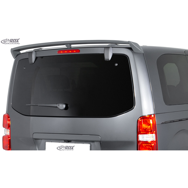 RDX Racedesign Roof spoiler  Citroën Jumpy/Dispatch/Spacetourer & Peugeot Expert III/Traveller & Toyota Proace 2016- & Opel Vivaro C/Zafira Life 2019- & Fiat Scudo/Ulysse 2022- (with rear hatch) (PU)