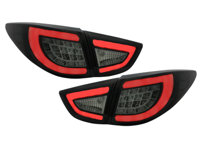 Achterlichten Hyundai Tucson met Tube en LED 09- Zwart/Rood