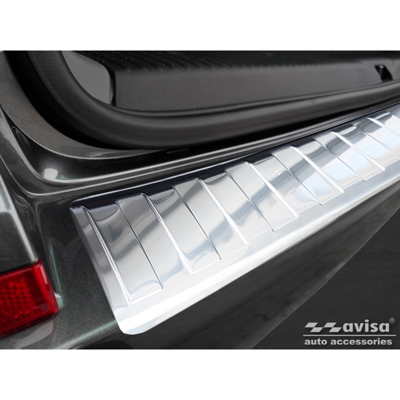 RVS Achterbumperprotector  Volkswagen Caravelle T6 2015- & FL 2019- (met achterklep) 'Ribs'