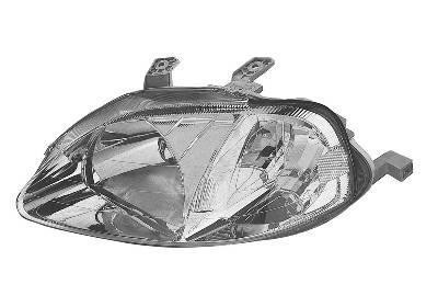 koplamp, H4, elektr verstelb, rechts, 01/1999-Honda Civic, 1995-