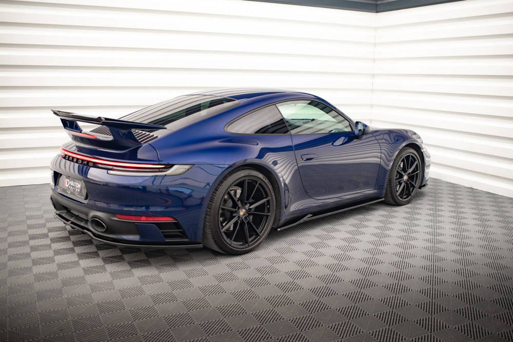 Zijskirts V.1 Porsche 911 Carrera 992 Aero Pack Maxton Glans Zwart